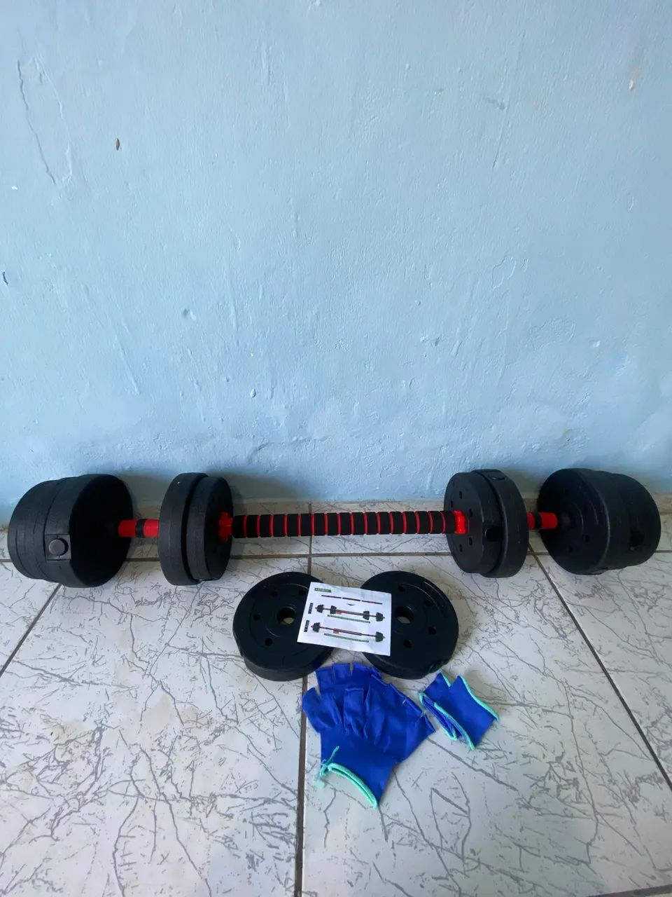 Kit Halteres + Barra 2 Em 1 - Foto 4