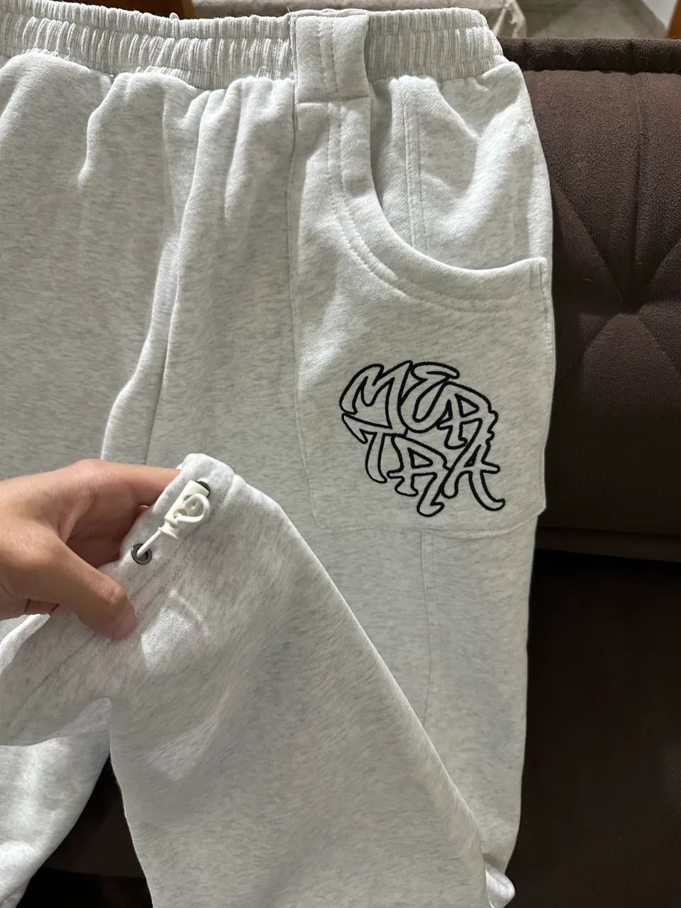 Calça Moletom Mertra Fleece Cinza Unissex  - Foto 3