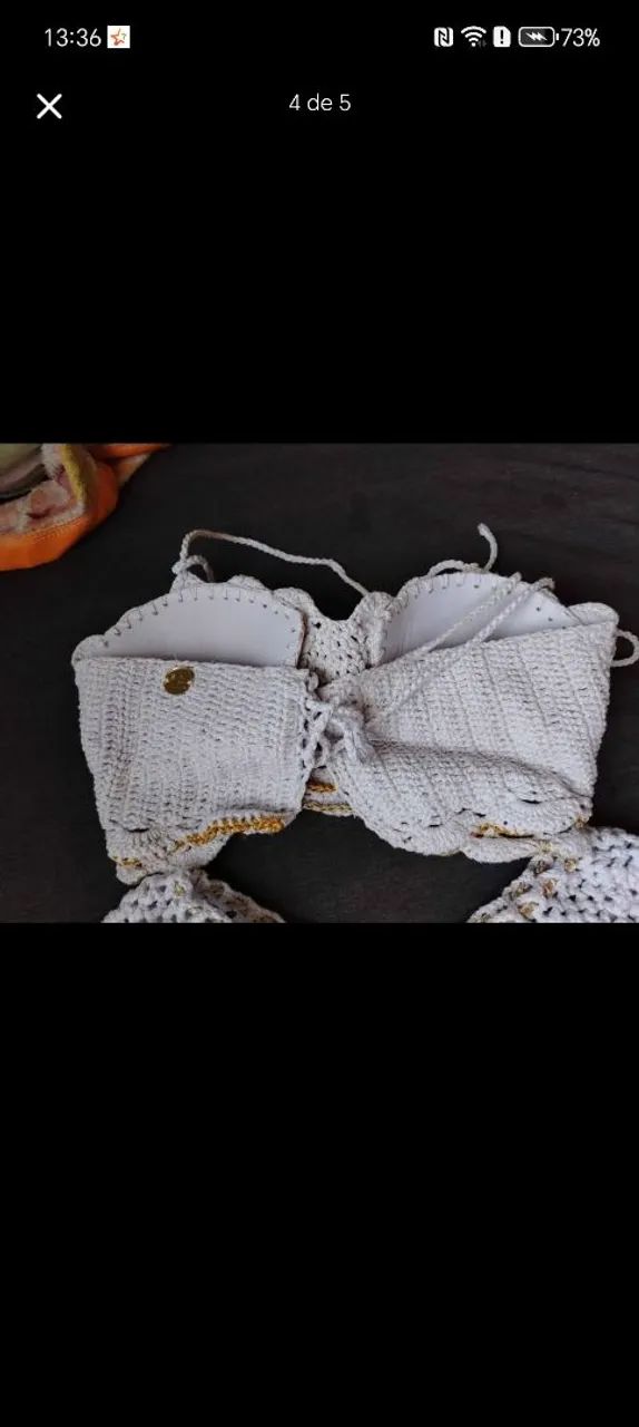 Conjunto de crochê praia - Foto 4