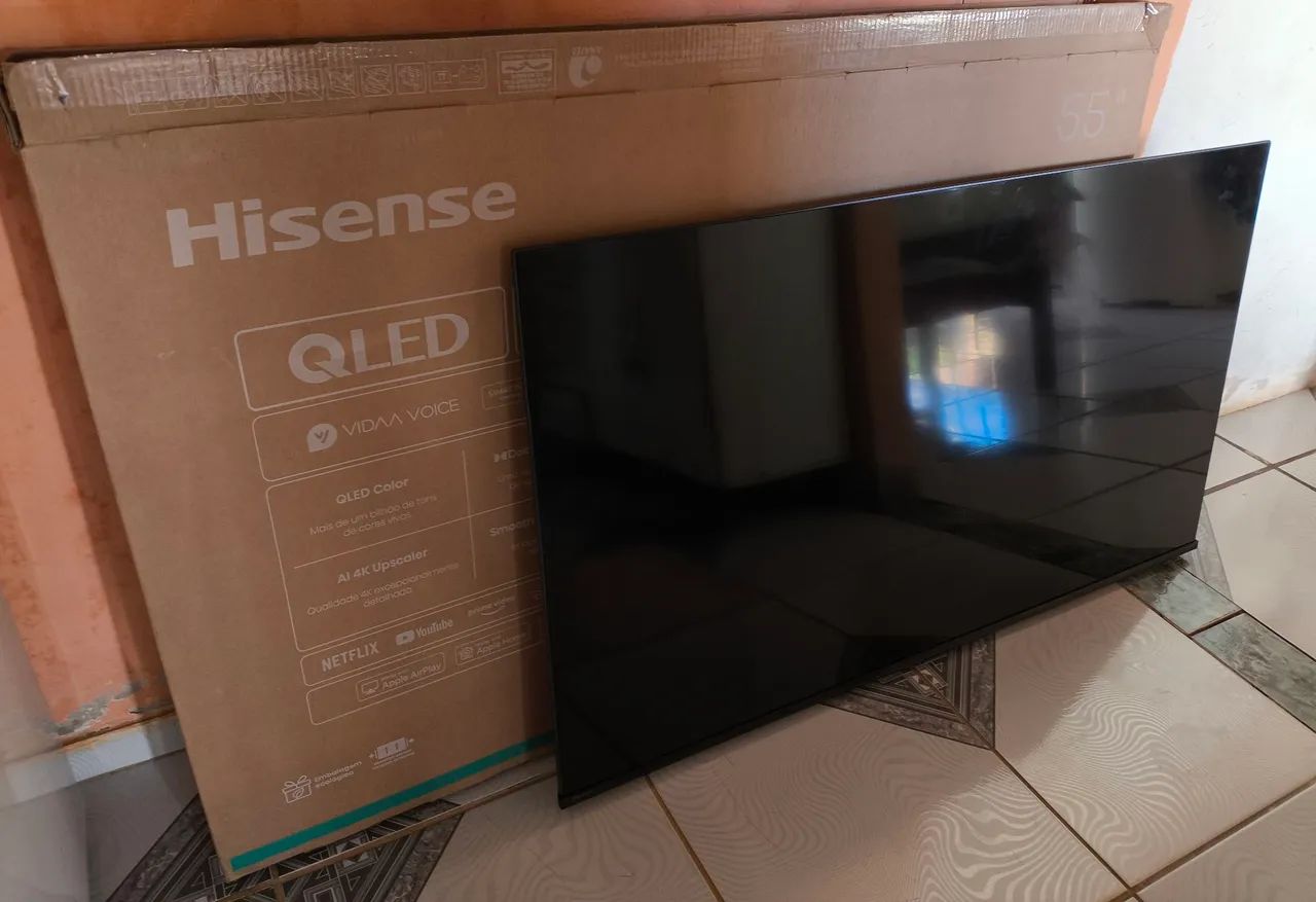 Smart TV HISENSE QLED 55' (RETIRAR PECAS) - Foto 4