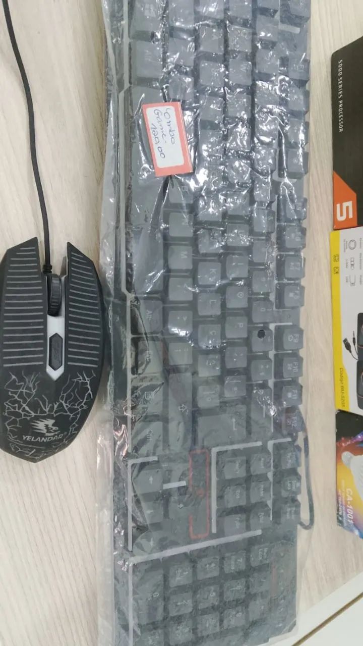 Combo Teclado e Mouse Gamer - novos - Foto 5