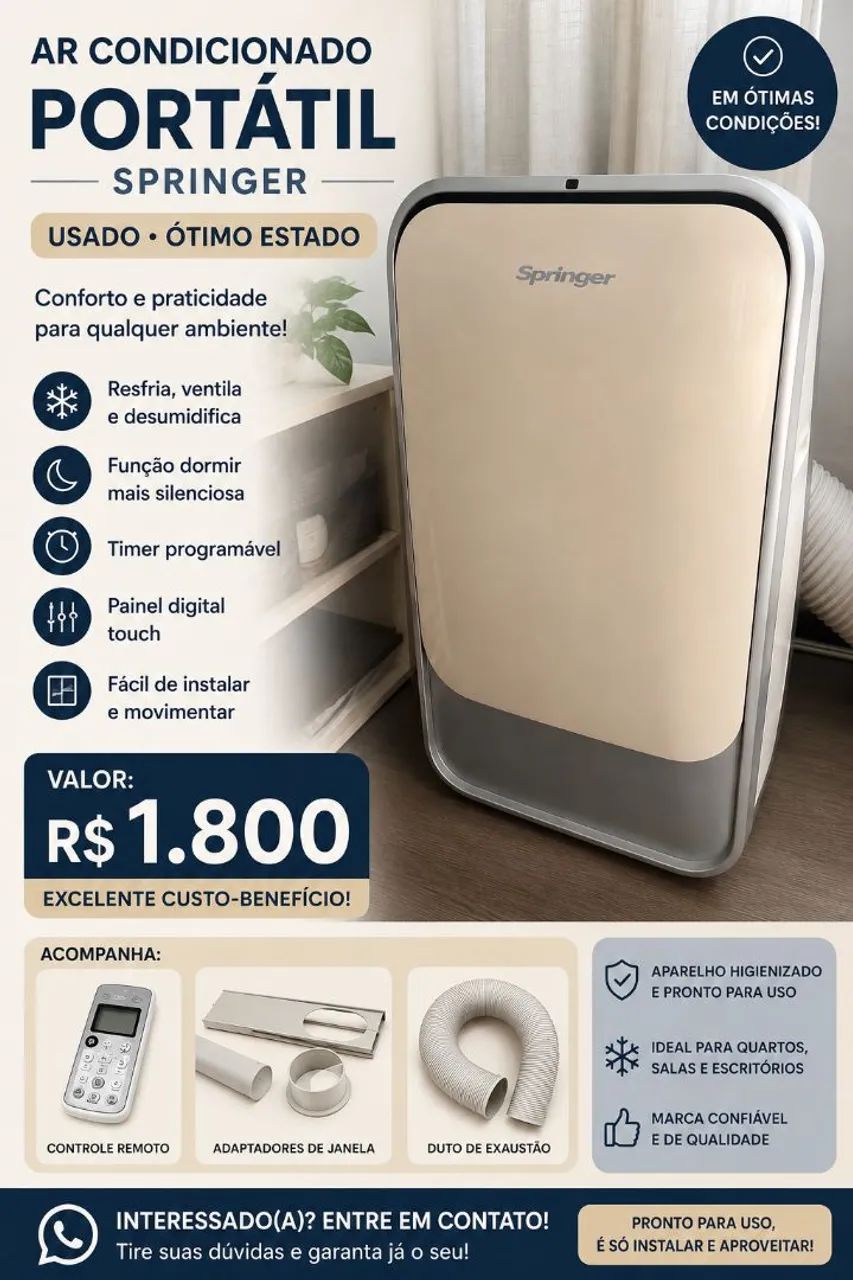 AR-CONDICIONADO PORTÁTIL SPRINGER