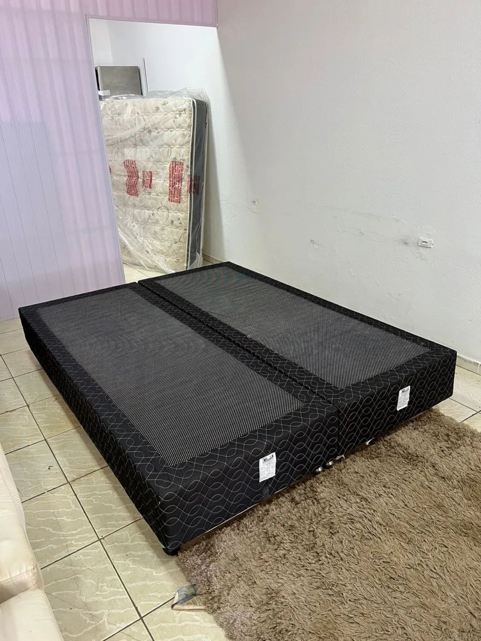 Cama BOX QUEEN Base Dupla Colchão de Espuma Macio - Entrega Grátis  - Foto 4