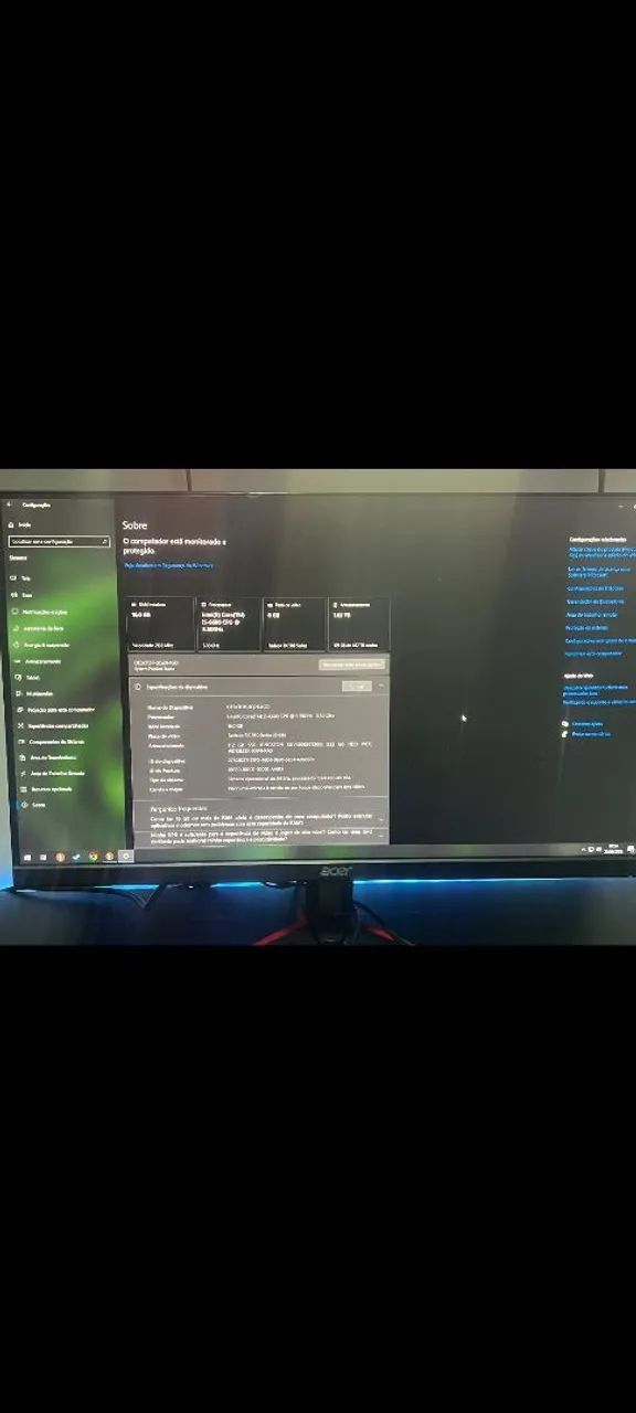 Monitor Gamer Acer Nitro 24 polegadas - Excelente Estado! - Foto 3