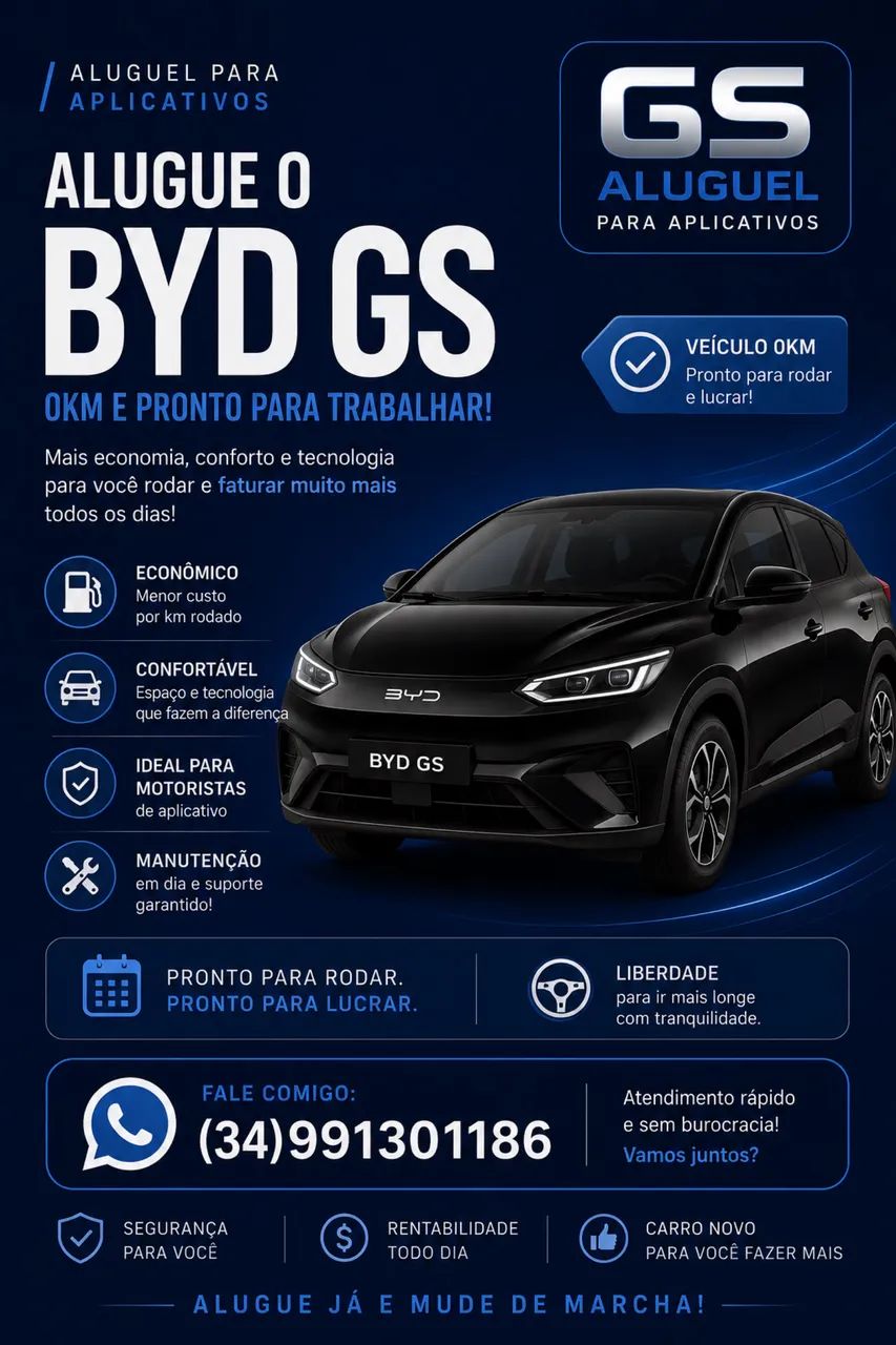 Aluguel BYD GS e Mini 