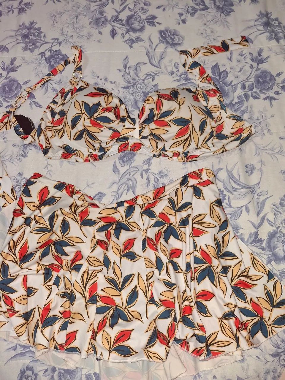 Moda praia Plus Size 52, Biquíni saia - Foto 5