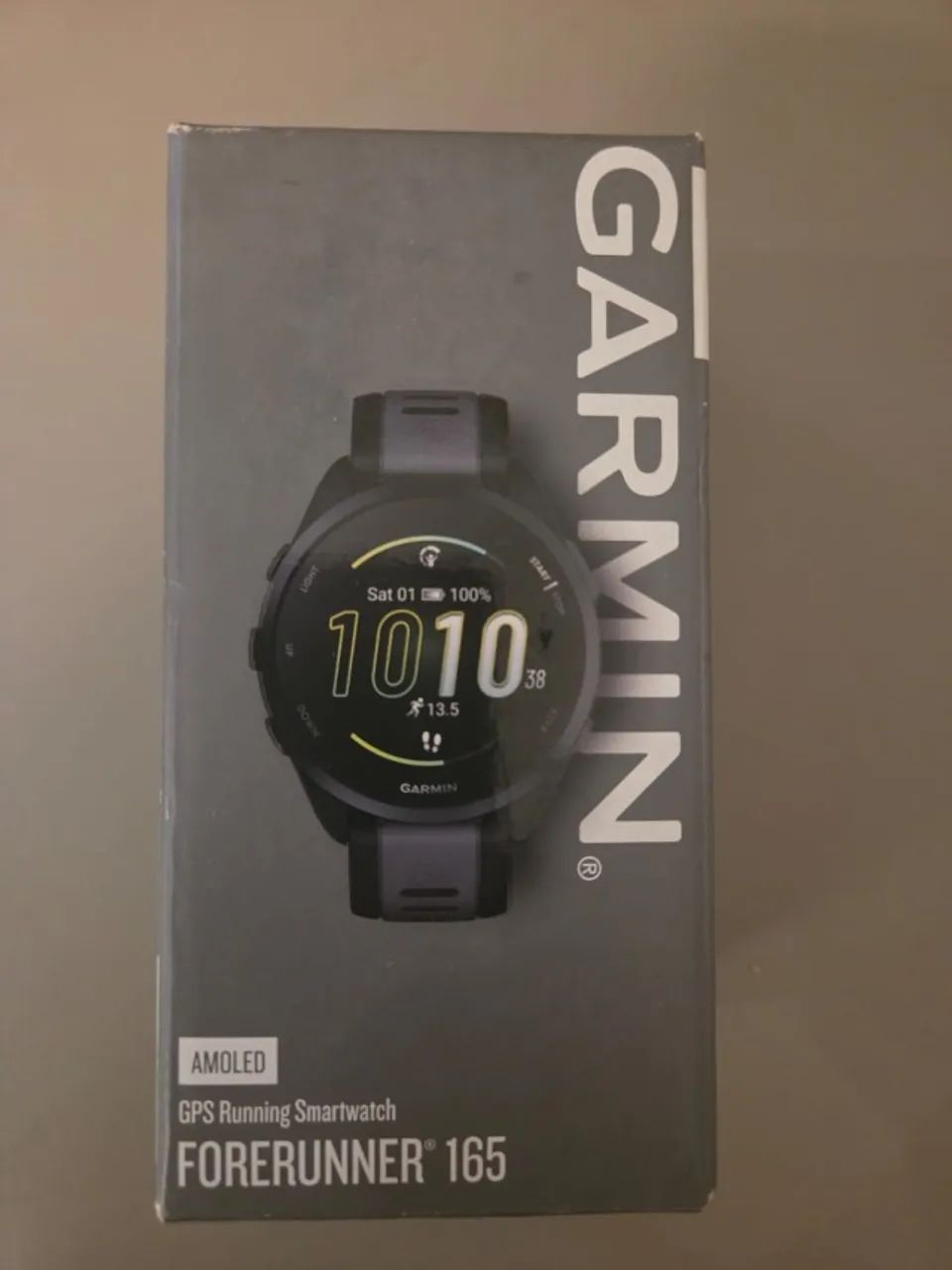 Relógio Garmin Forerunner 165 Basic Amoled Preto Relógio Garmin F