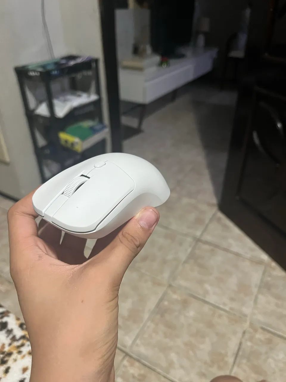 Mouse Sem Fio New?ion NMS-007 Branco (Com Conector USB) - Foto 2