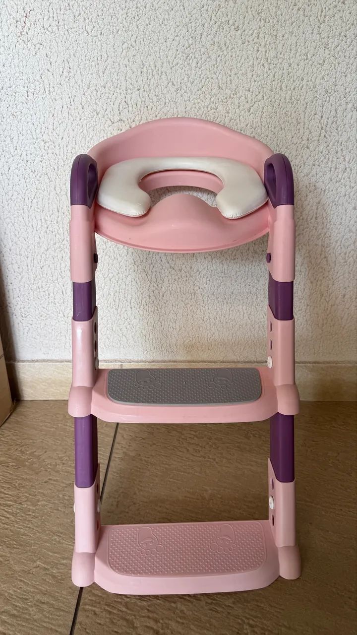 Redutor de Sanitario com Escada Infantil - Assento Acolchoado e Antiderrapante - Foto 5