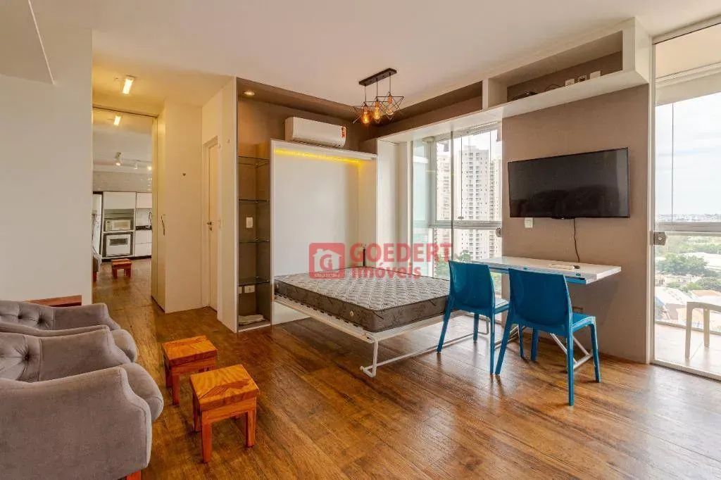 Apartamento Mobiliado tipo Studio Edifício First com 1 dormitório, 38 m² - aluguel por R$  - Foto 2