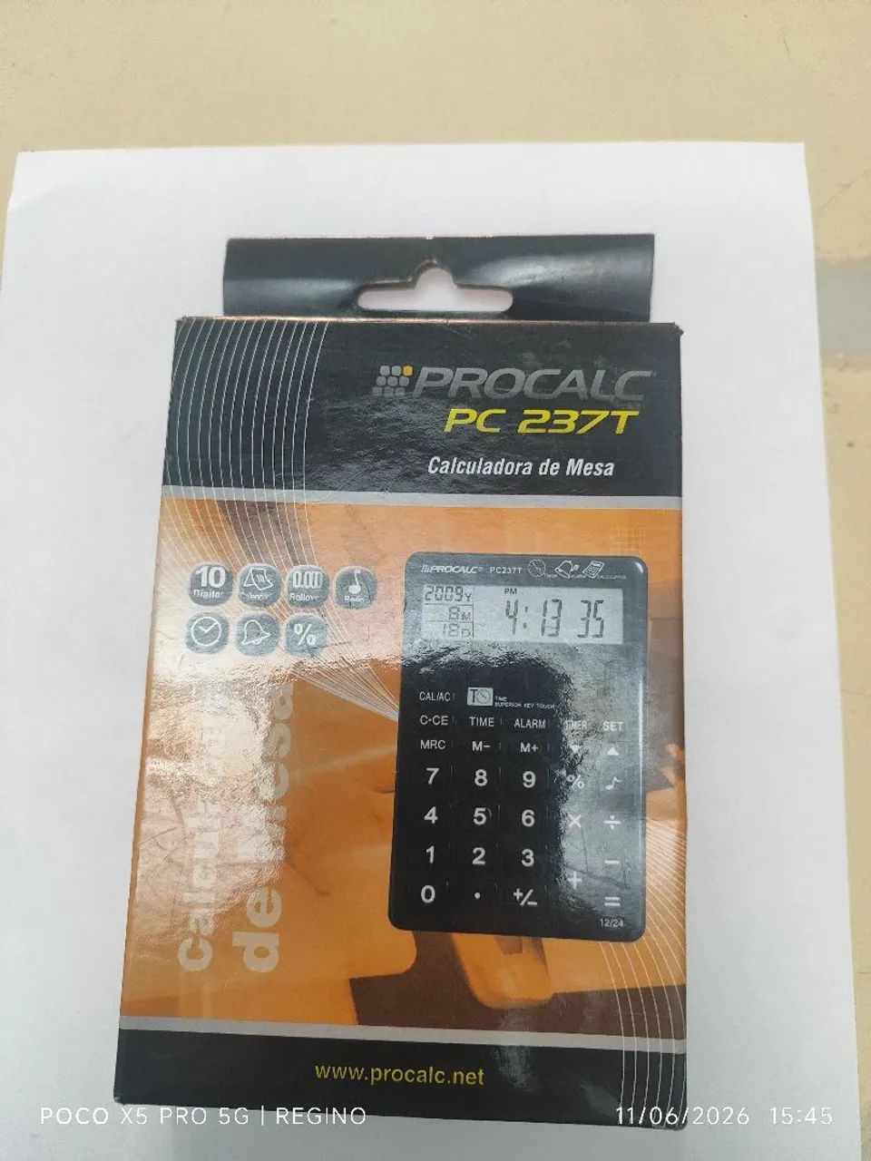 Calculadora de mesa PC 237T procalc 10 dígitos  - Foto 3