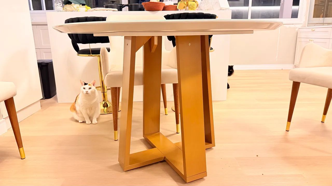 Mesa com tampo de vidro  - Foto 2