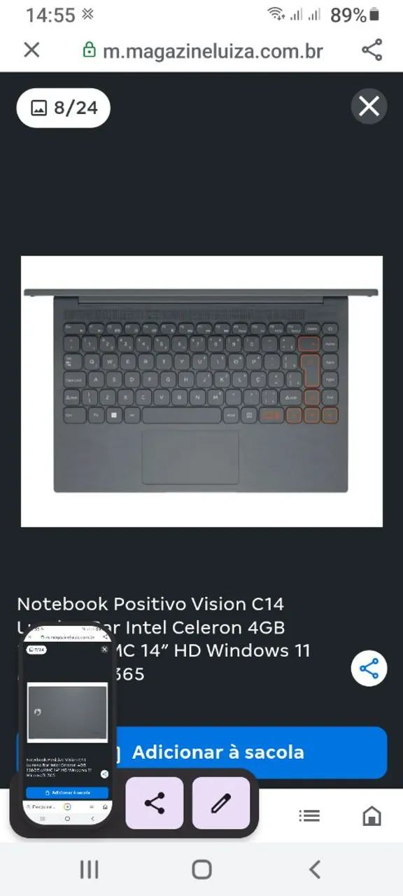 Notebook positivo 