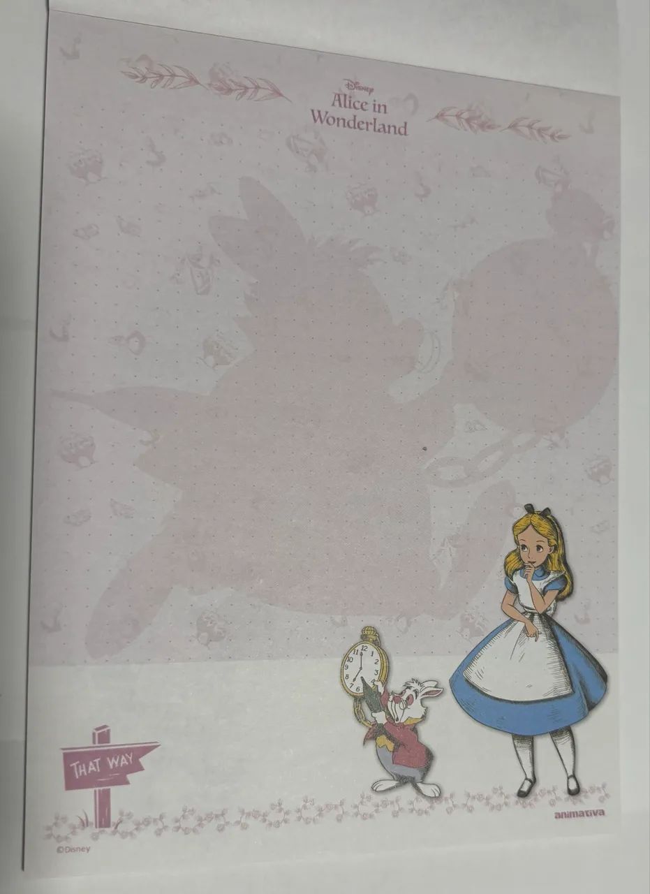 Papel de carta Alice in Wonderland Animativa - Foto 4