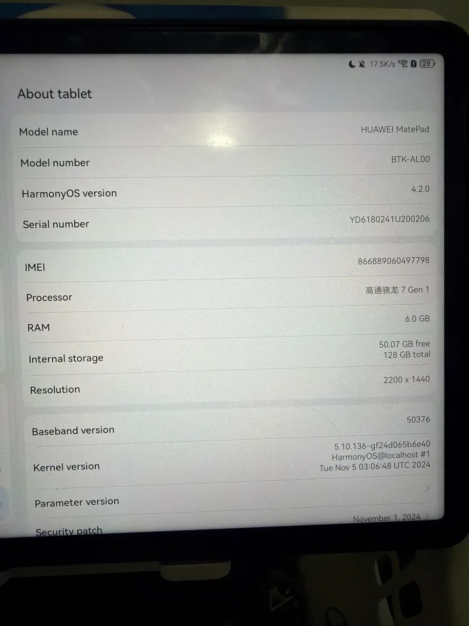 Tablet Huawei MatePad 11,5 polegadas 6GB 128GB Snapdragon 7 Gen 1 - Foto 5