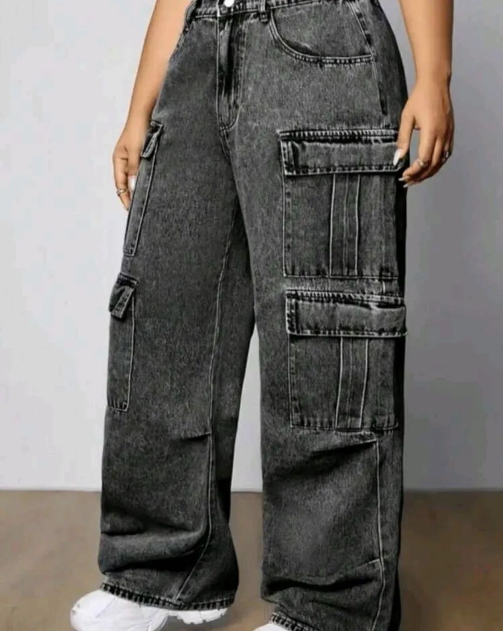 Calça Jeans Cargo 