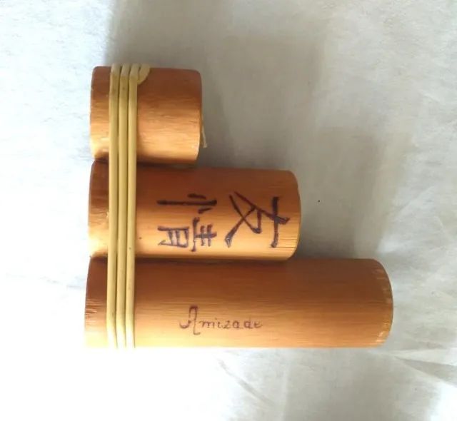 Trio de velas aromatizadas japonesas com ideogramas traduzidos para o português. Novas. - Foto 4