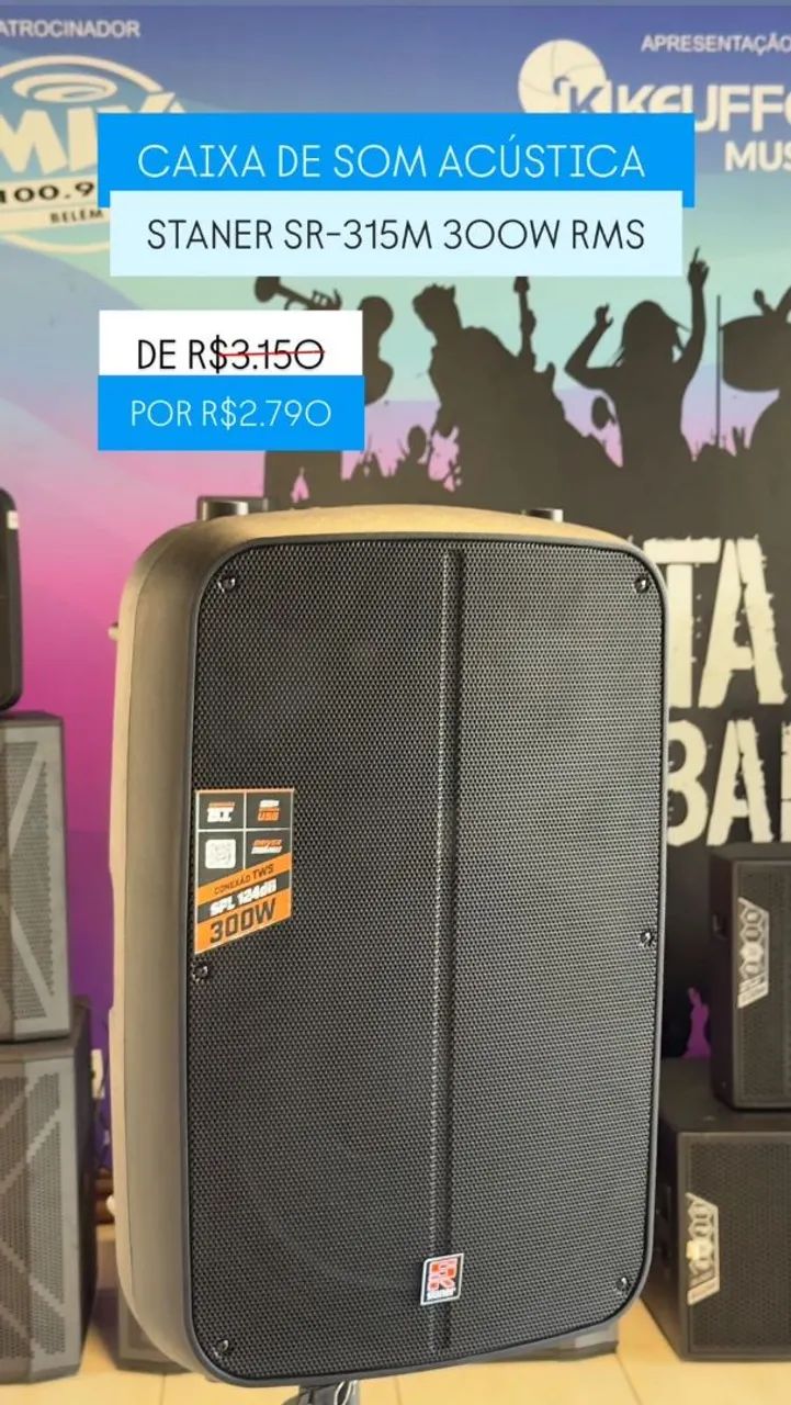 Caixa staner SR 315M na oferta! 