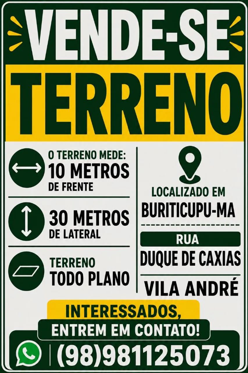 Venda de terreno 