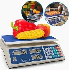 Balança Digital 40kg Bivolt Bateria - Painel Digital com Led