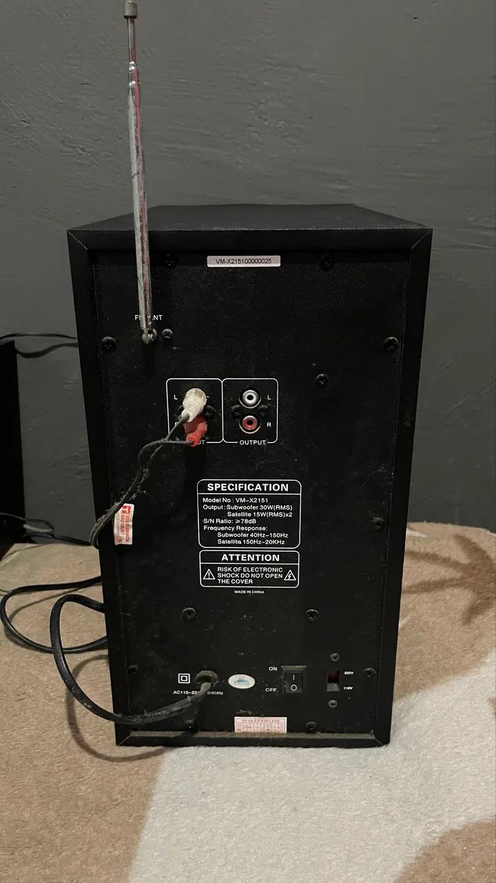 Caixa de Som Speakers Bluetooth com Subwoofer VM-X2151 - Foto 4