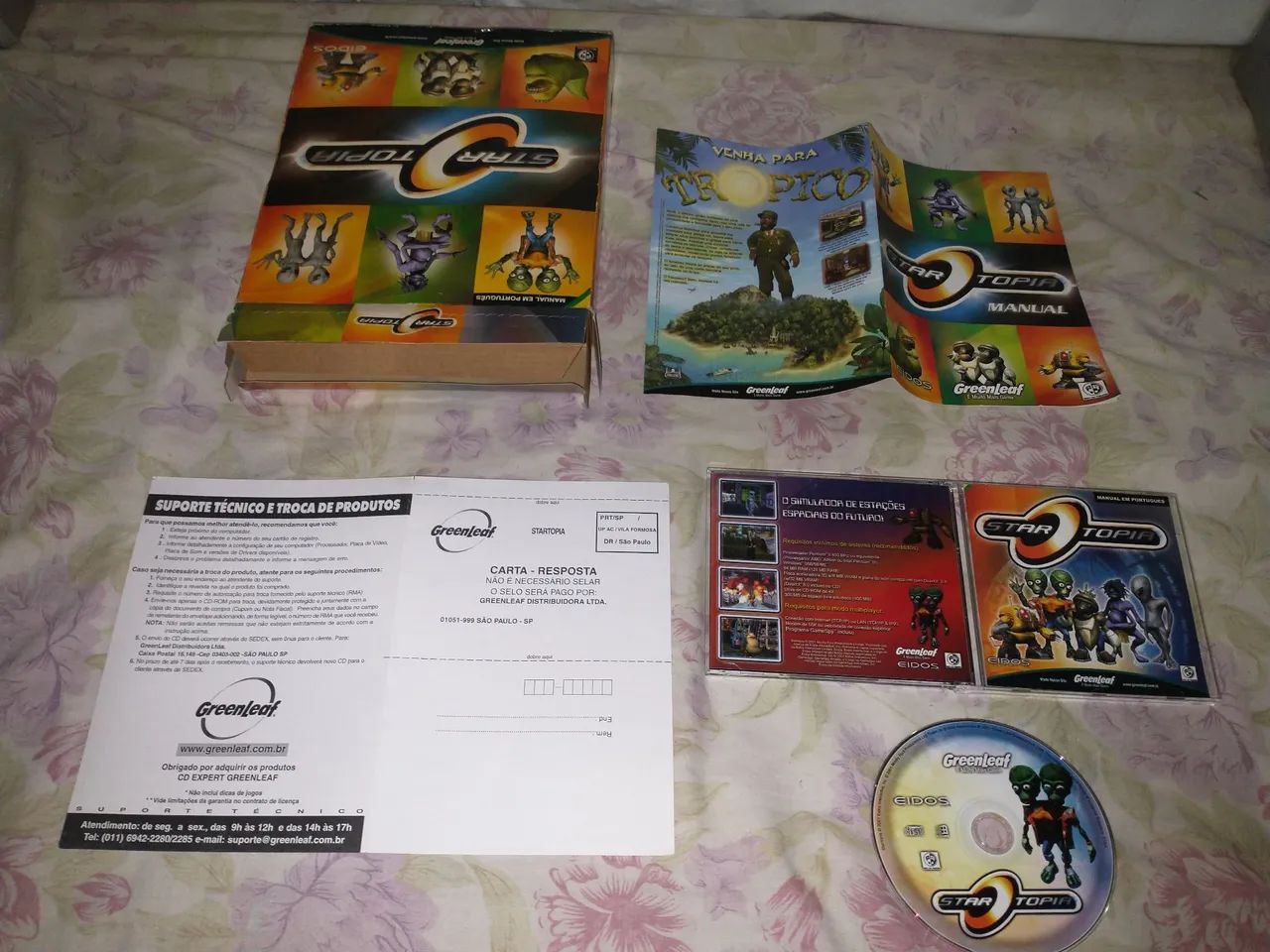 STARTOPIA jogo exclusivo PC CD BIG BOX CIB 2001 GreenLeaf Eidos