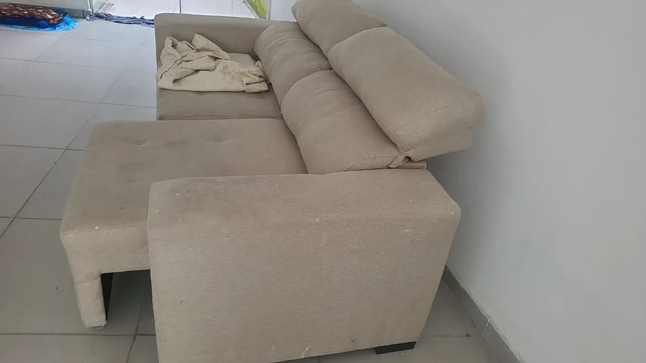 Vendo sofá linho cru - Foto 2