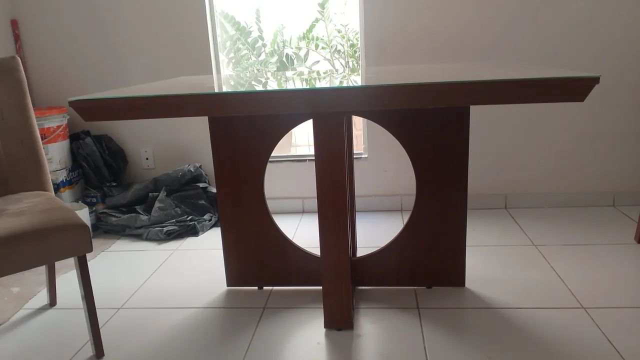 Mesa tampo de vidro  - Foto 4