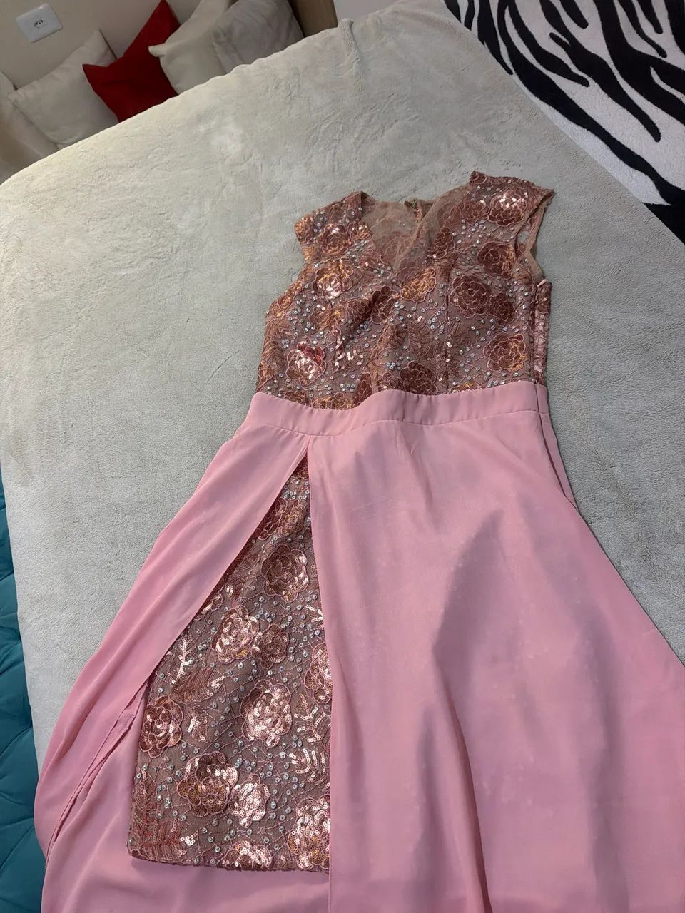 Vestido para festa Rosa queimado - Foto 5