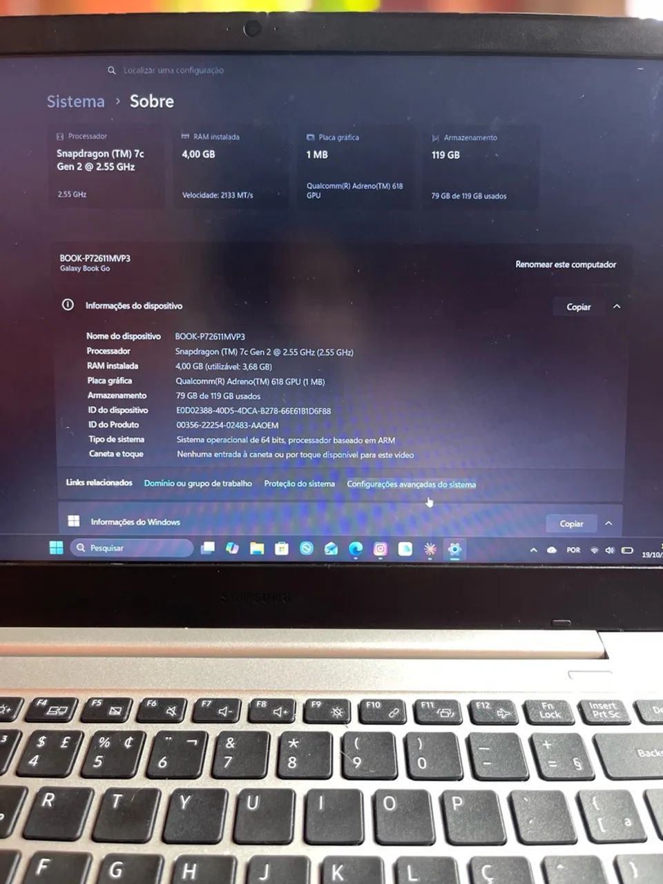 Vendo notebook Samsung Galaxy Book Go 14 - Foto 5
