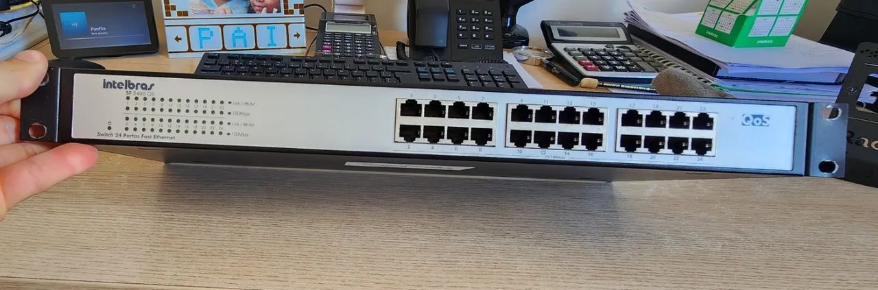 Switch 24 Portas Fast Ethernet Intelbras Sf 2400 Qr 10/100 - Foto 5