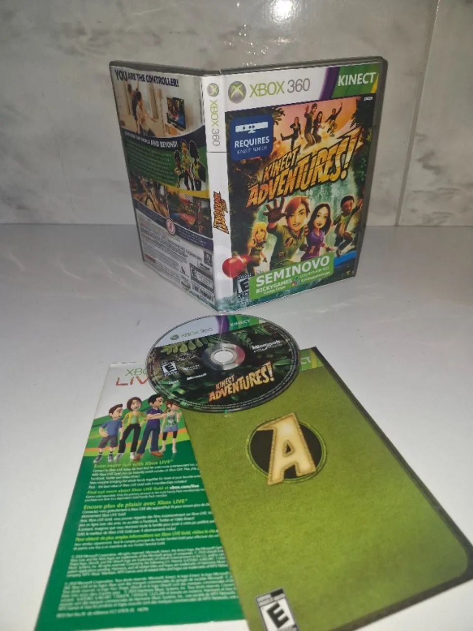 Kinect Xbox 360 Slim + Jogo Kinect Adventures Original - Foto 2