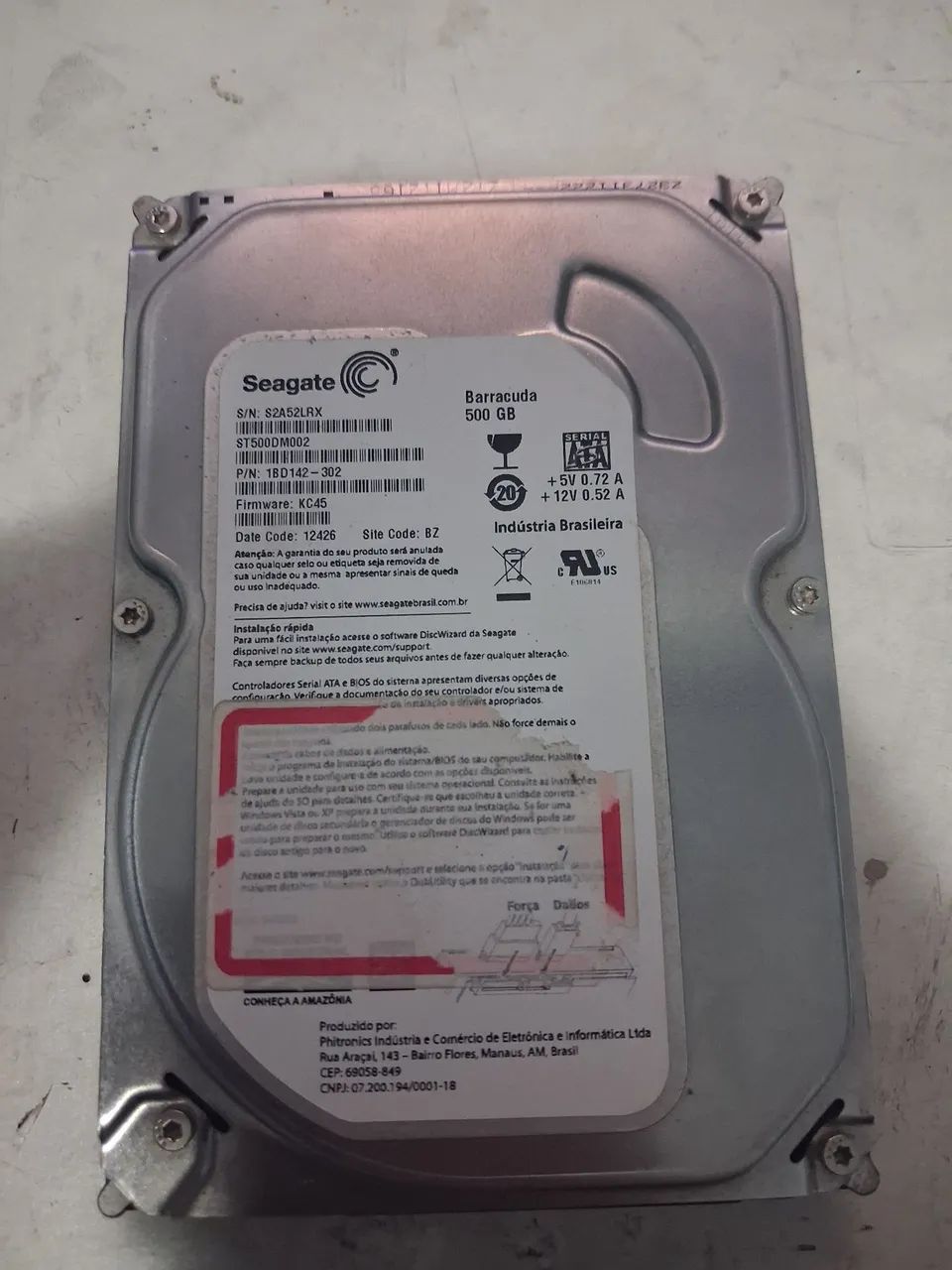 Hd seagate 500GB (usado funcionando)