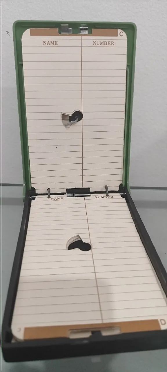 Agenda Telefônica Vintage Mecânica - Made in Hong Kong - Verde - Foto 6