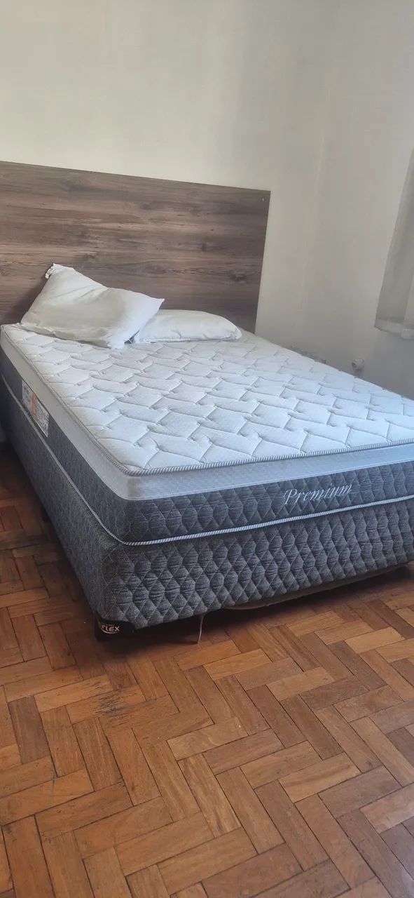 Cama casal box completa