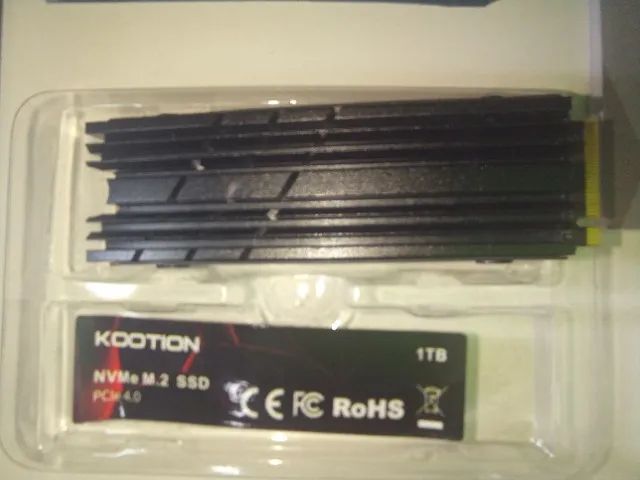 SSD NVMe M2 PCIE 4.0x4 1TB KOOTION 7000MB/S compatível com PS5 - Foto 4
