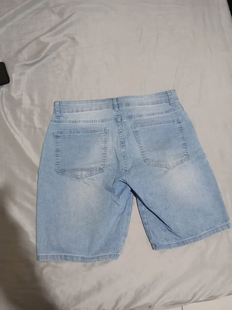 Bermudas jeans masculinas usadas - Foto 4