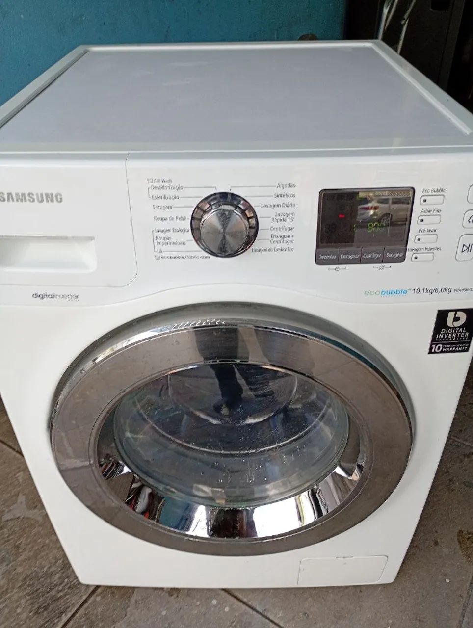Máquina funciona todas as funções higienizada 