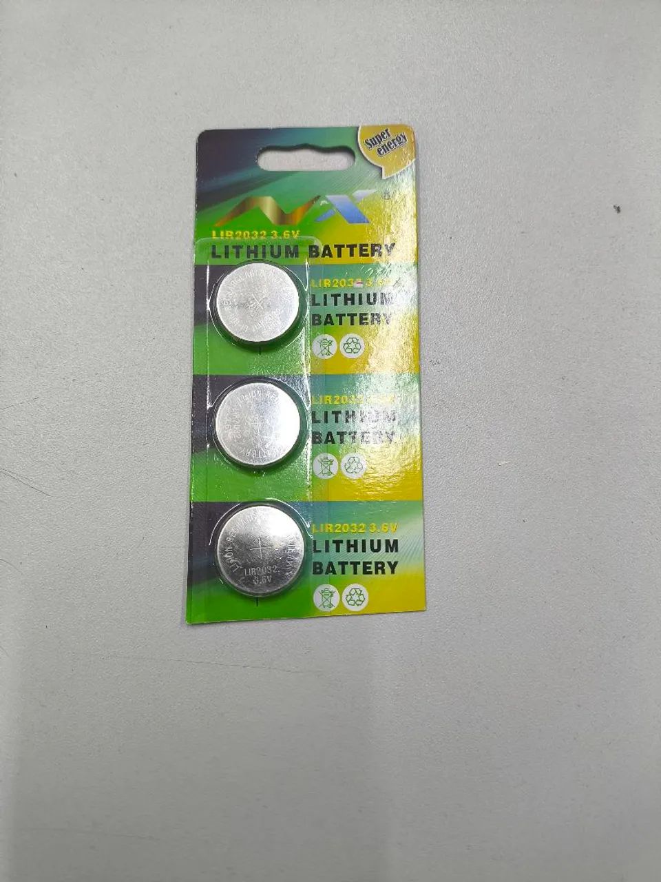 Bateria 2032 Recarregável 