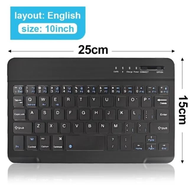 Mini Teclado Slim Bluetooth Celular Pc Tablet e Apple Novo - Foto 3
