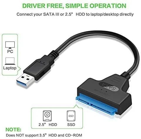 Cabo Adaptador Sata P/USB 3.0 - Foto 3