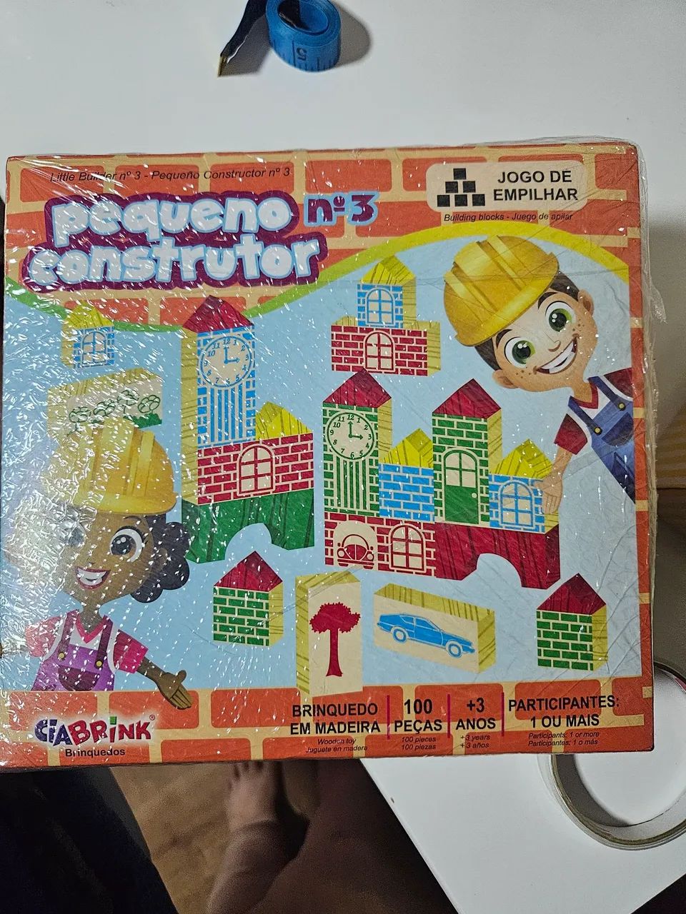 Pequeno construtor 100 pç blocos mdf - Foto 2