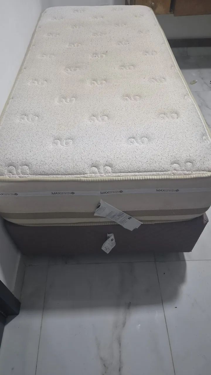 Cama box solteiro base mais colchão  - Foto 3