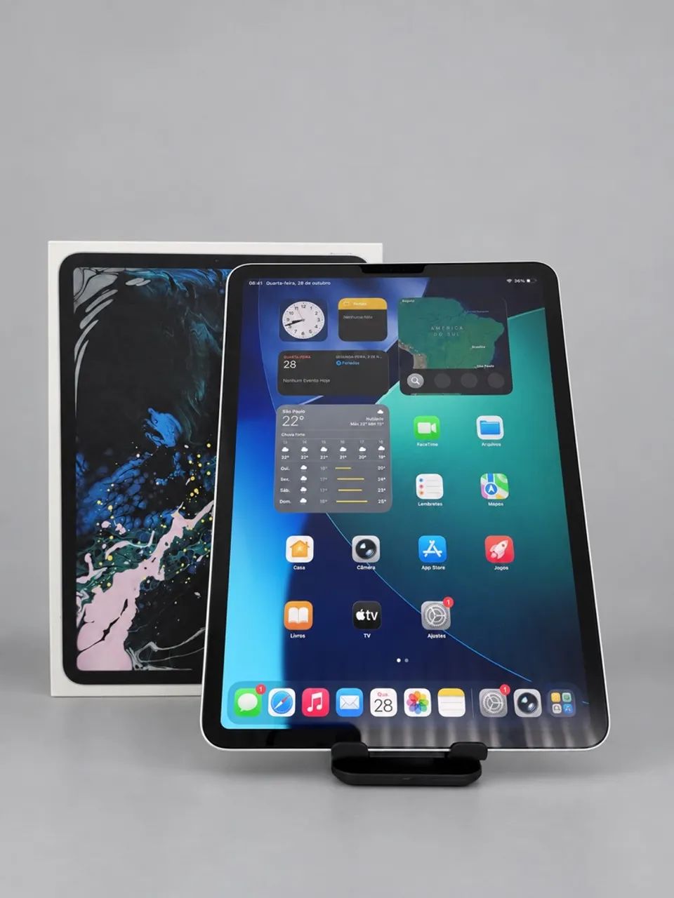 iPad Pro 11'' 256GB + Apple Pencil 2 - Completo Impecável - Foto 3