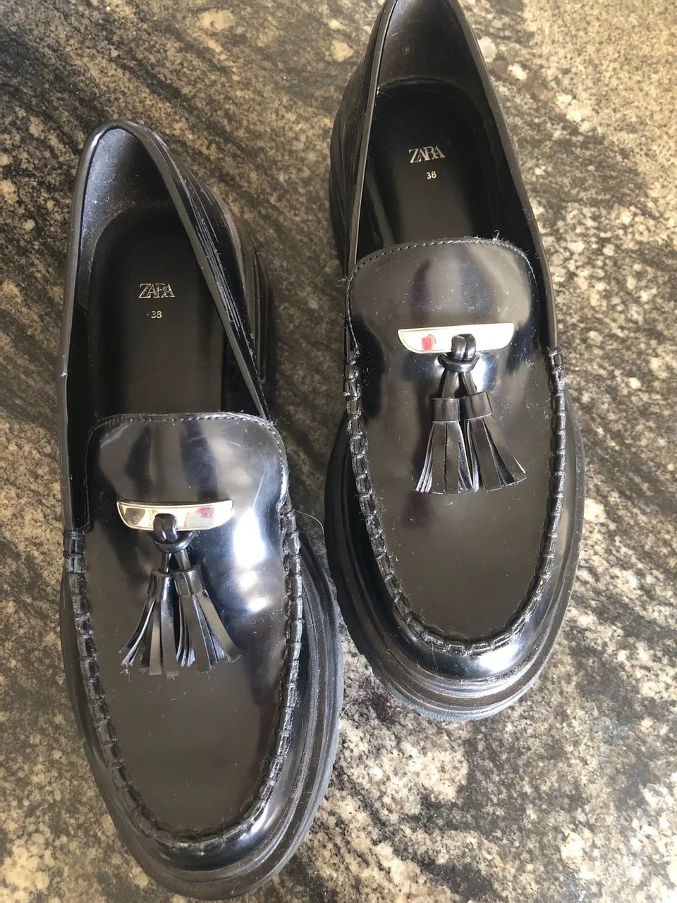 Sapato mocassim Zara 