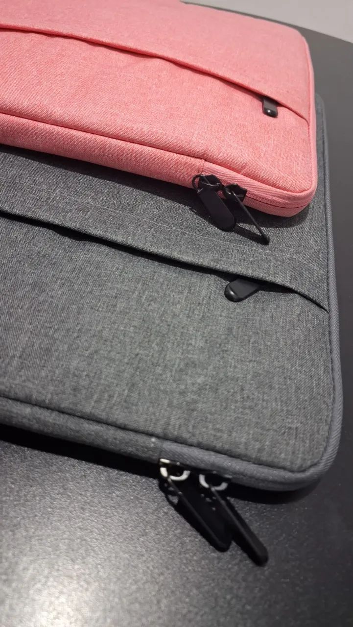 Capa de Notebook com Zíper e Bolso, Resistente, para Notebook de até 16" (Cor Rosa Mescla) - Foto 5