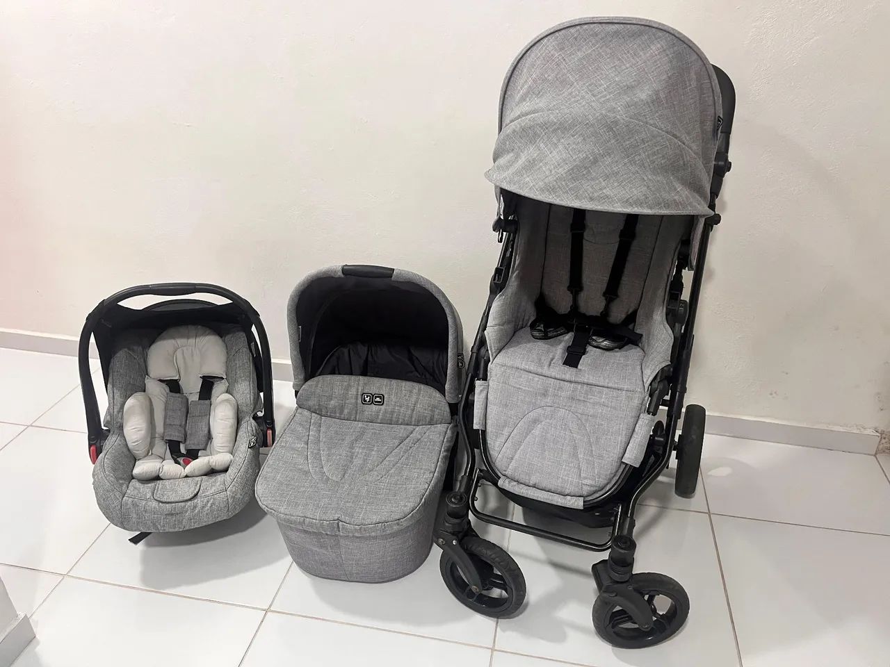 Carrinho de bebê 3 em 1