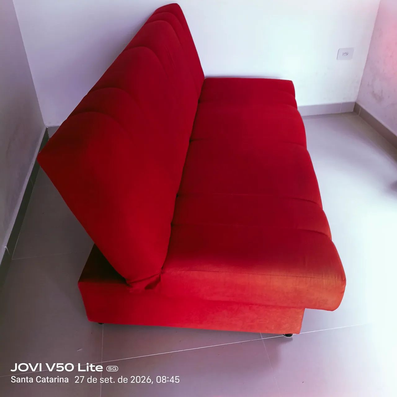 Sofá cama vermelho  - Foto 2