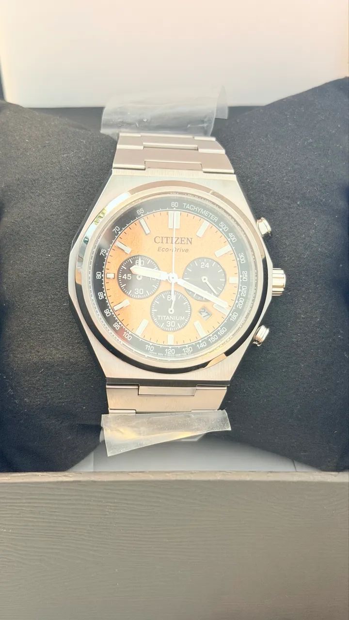 Citizen Eco Drive zenshin Crono titânio  - Foto 2