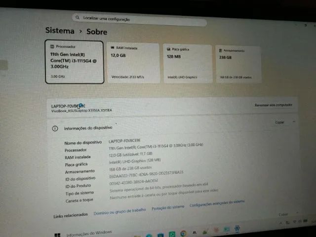 Notebook Asus Vivobook  - Foto 3